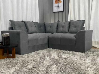 Imagem de Sofá Canto Cinza 605 Belo