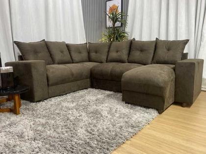 Imagem de Sofá Canto Marrom 603 Áustria