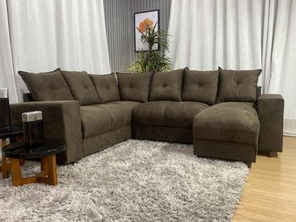 Imagem de Sofá Canto Marrom 603 Áustria