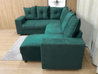 Sofá Canto Verde 200 Áustria - Alpoim Imagem de Sofá Canto Verde 200 Áustria