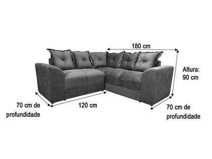 Imagem de Sofá Canto Vinho 600 Belo