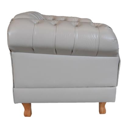 Imagem de Sofá Chesterfield Capitonê 3 Lugares Duque Clássico Sala Recepção Barbearia