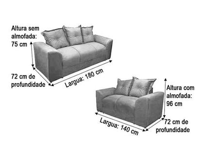 Imagem de Sofá Classic Comfort em Versões Compacta e Ampla