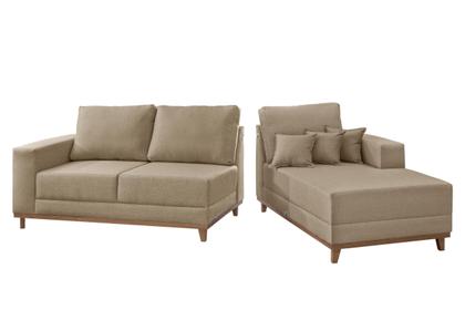 Imagem de Sofá Cronos 03 Metros Chaise Lado Direito Meu Sofá Online