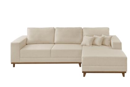 Imagem de Sofá Cronos 03 Metros Chaise Lado Direito Meu Sofá Online