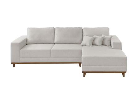 Imagem de Sofá Cronos 03 Metros Chaise Lado Direito Meu Sofá Online