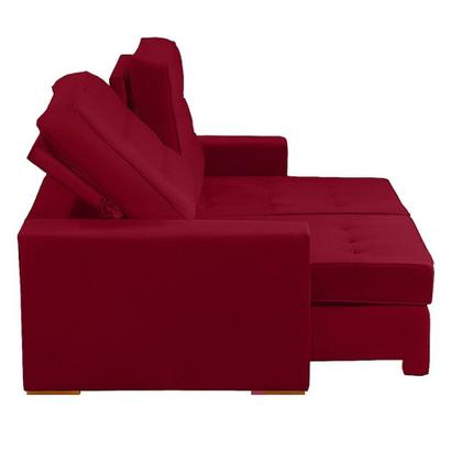 Imagem de Sofá Curitiba Modular 3 Lugares 2.30 MT Retrátil Reclinável Veludo Sofatec