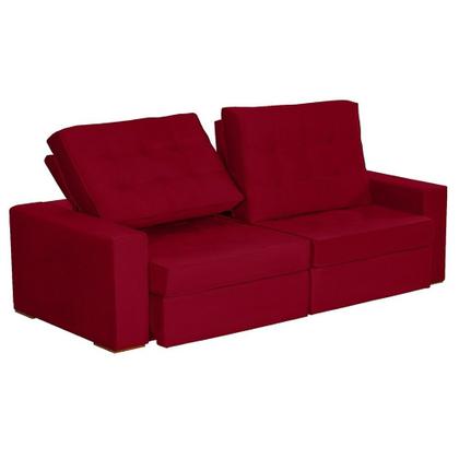 Imagem de Sofá Curitiba Modular 3 Lugares 2.30 MT Retrátil Reclinável Veludo Sofatec