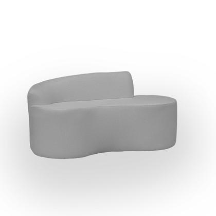 Imagem de Sofá Curvo 2 Lugares Feijão Forma Orgânica Linho Trento