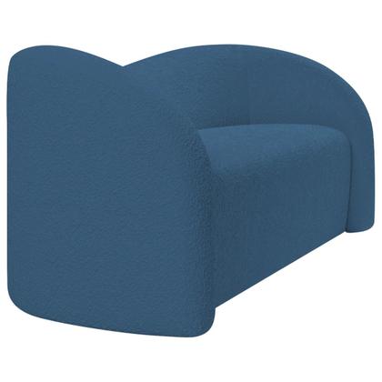 Imagem de Sofá Curvo 3 Lugares Organico Sala Recepção Escritório Coréia 200cm Linho