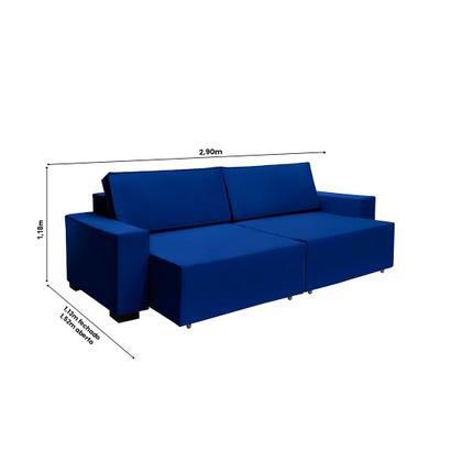 Imagem de Sofá Dallas 2.90m Retrátil 