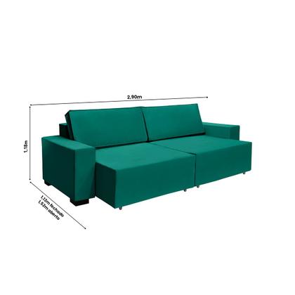 Imagem de Sofá Dallas 2.90m Retrátil 