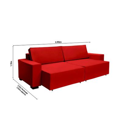 Imagem de Sofá Dallas 2.90m Retrátil 