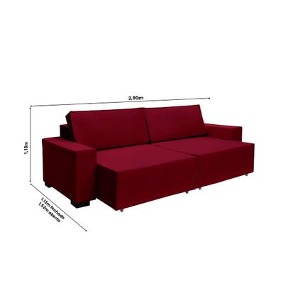 Imagem de Sofá Dallas 2.90m Retrátil 