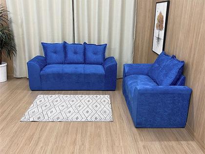 Imagem de Sofá de 2 e 3 Lugares Porto Tecido Suede