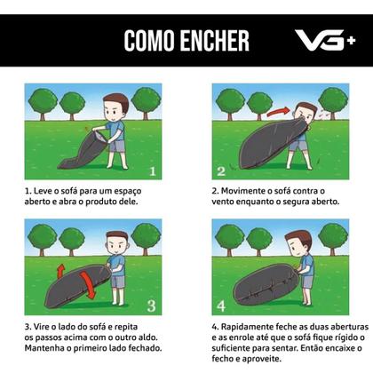 Imagem de Sofá de Ar Hug Bag Inflável Camping Vermelho Vg+