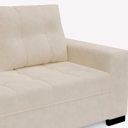 Imagem de Sofá de Canto 6 Lugares Gávea Suede Bege