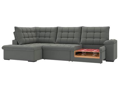 Imagem de Sofá de Canto 6 Lugares Retrátil Reclinável Suede Veludo Dallas Flexforma Estofados