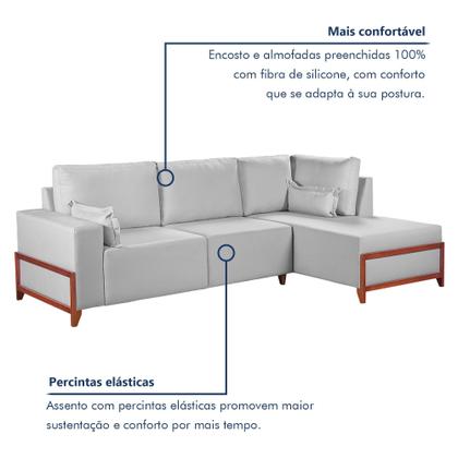 Imagem de Sofá de Canto Bipartido 4 Lugares M186