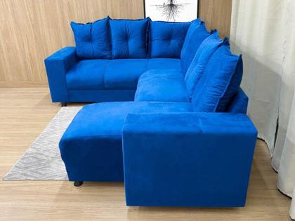 Imagem de Sofá de Canto C/ Chaise - Com 06 Lugares