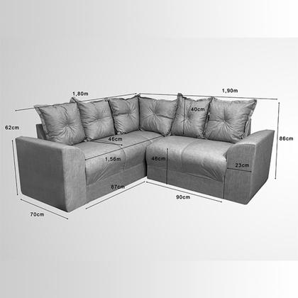 Imagem de Sofá de Canto Ideal Ellegance Relax