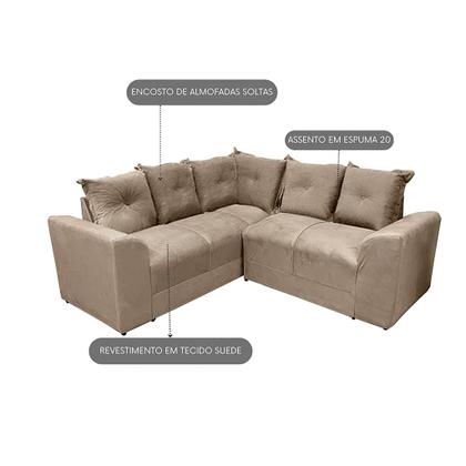 Imagem de Sofá de Canto Ideal Ellegance Relax