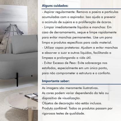 Imagem de Sofá de Canto Orgânico 4 Lugares 265cm Base de Ferro Chaise Esquerda Luna