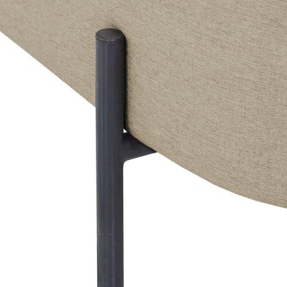 Imagem de Sofá de Canto Orgânico 4 Lugares 265cm Base de Ferro Chaise Esquerda Luna