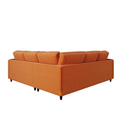 Imagem de Sofá de Canto Orquídea 5 Lugares em Veludo CabeCasa MadeiraOriginals