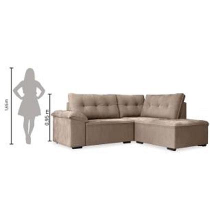 Imagem de Sofá De Canto Retrátil 5 Lugares Tóquio Macchiato