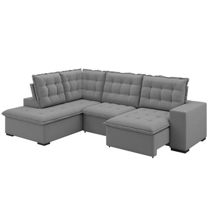 Imagem de Sofá de Canto Retrátil e Reclinável 5 Lugares 310cm Belluno