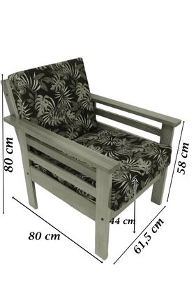 Sofá de Madeira Maciça 3 lugares e 2 Poltronas - VM Móveis Paraíso Imagem de Sofá de Madeira Maciça 3 lugares e 2 Poltronas