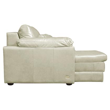 Imagem de Sofá Decorativo Piece Bipartido Retrátil Sala de Estar 250cm Couro Tiza G58 - Gran Belo