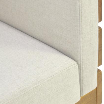 Imagem de Sofá Detroit 03 Lugares Base Madeira Castanho Oregon - Datteli Design