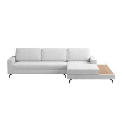 Imagem de Sofá em Linho 292cm Chaise Direito e Deck Loft