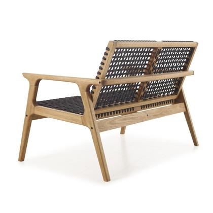 Imagem de Sofá em Madeira e Corda Náutica 2 Lugares Traço