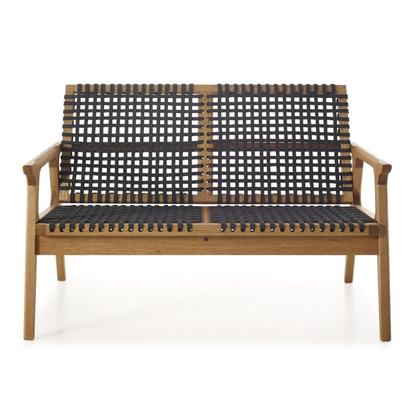 Imagem de Sofá em Madeira e Corda Náutica 2 Lugares Traço