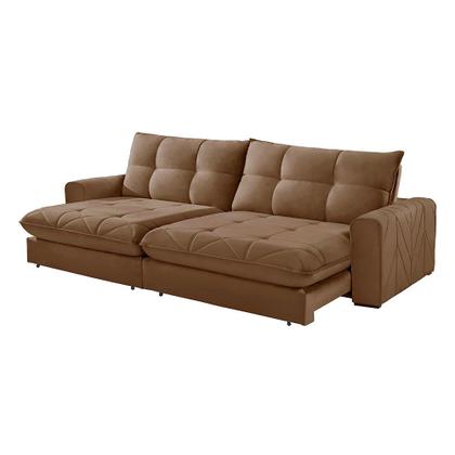Imagem de Sofá Firenze Veludo 02 Módulos de 120cm B25cm Meu Sofá Online
