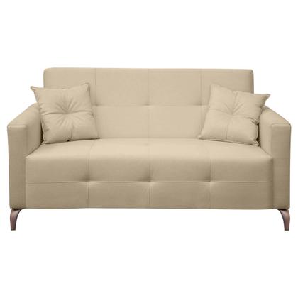 Imagem de Sofá Fixo 2 Lugares 1,60 Espanha Living Linho Pés Metal e Molas