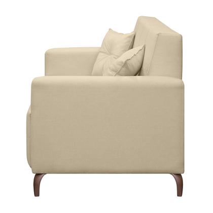 Imagem de Sofá Fixo 2 Lugares 1,60 Espanha Living Linho Pés Metal e Molas