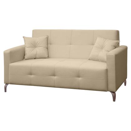 Imagem de Sofá Fixo 2 Lugares 1,60 Espanha Living Linho Pés Metal e Molas