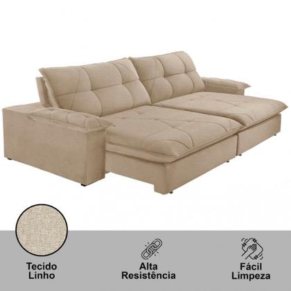 Imagem de Sofá Gaia Linho 02 Módulos 80 cm B25cm Meu Sofá Online