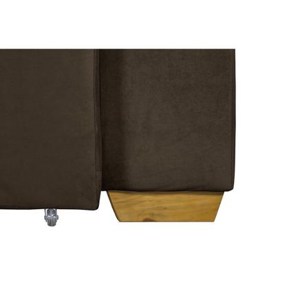 Imagem de Sofá Goiás Modular 3 Lugares 1.90 MT com Molas Bonnel Retrátil e Reclinável Veludo Nobre Sofatec