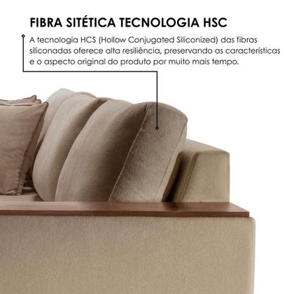 Imagem de Sofá Grécia 4 lugares com Chaise Linho 2,70M