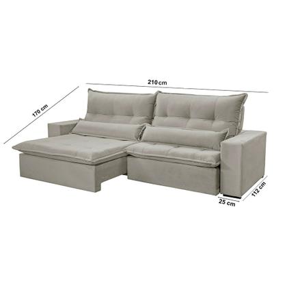 Imagem de Sofá Grecia Linho 02 Módulos de 80cm B25cm Meu Sofá Online