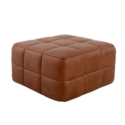 Imagem de Sofá Guldi Popup com 2 Módulos Canto e Puff material sintético Caramelo