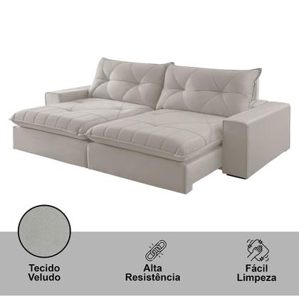 Imagem de Sofá Hall Veludo Dois Módulos de 80cm B25cm Meu Sofá Online