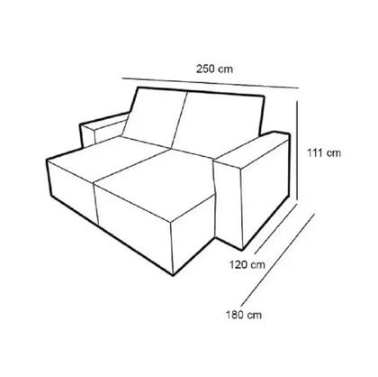 Imagem de Sofá Harissa com Molas Ensacadas 4 Lugares Retrátil e Reclinável 250cm Tecido Veludo Ferreira