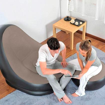 Imagem de Sofá Inflável Pufe Com Ar Ideal Para Relaxar