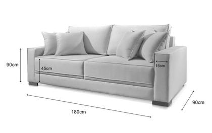 Imagem de Sofá Lisboa 2 Lugares Linho Off 180M